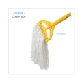 Mop Heads | Boardwalk BWK2016R #16 Cut-End Standard Head Rayon Fiber Mop Head - White (12/Carton) image number 5