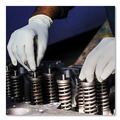 Food Service Disposable & Single Use Gloves | Ammex TLF48100 4 mil Powder-Free Latex Disposable Gloves - X-Large, Ivory (1000/Carton) image number 3