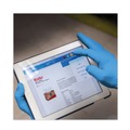 Food Service Disposable & Single Use Gloves | Ansell 54423 6 mil Thick 9.5 in. Long Powder-Free G10 2PRO Nitrile Gloves - Large, Blue (100/Box) image number 4