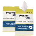 Cleaning Cloths & Wipes | Tork 192821 1-Ply 8 x 6 Disinfectant Wipe Jumbo Rolls - Lemon/White (2/Carton) image number 0