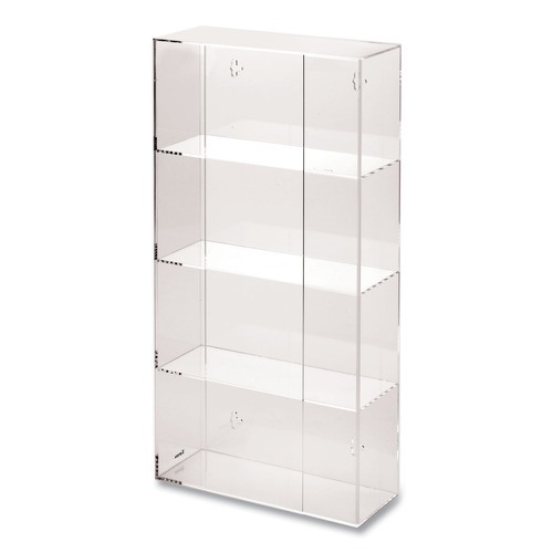 Glove Dispensers | Kantek AH145 10.5 in. x 4 in. x 21.25 in. Quad Glove Dispenser - Clear image number 0