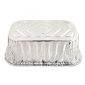 Aluminum Pans & Lids | Handi-Foil HFA 31730 5.72 in. x 3.31 in. x 2.03 in. 1 lbs. Capacity Aluminum Baking Pan (200/Carton) image number 2