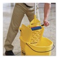 Buckets & Wringers | Rubbermaid Commercial 2064915 WaveBrake 2.0 Plastic Side-Press Wringer - Yellow image number 4