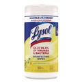 Cleaning Cloths & Wipes | LYSOL Brand 19200-77182 7 in. x 7.25 in. 1-Ply Disinfecting Wipes - Lemon and Lime Blossom, White (80 Wipes/Canister) image number 0