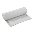 High-Density Trash Bags | Inteplast Group S404817N 45 gal. 17 microns 40 in. x 48 in. High-Density Interleaved Commercial Can Liners - Clear (25 Bags/Roll, 10 Rolls/Carton) image number 1