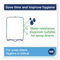 Towel Dispensers | Tork 651220 12.56 in. x 10.57 in. x 18.09 in. Washstation Dispenser - Aqua/White image number 3