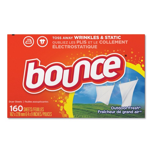 Fabric Softener & Starch | Bounce 80168BX Fabric Softener Sheets - Outdoor Fresh (1/Box) image number 0