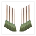 Brooms | Boardwalk BWK932YCT Yucca Corn Fiber Bristle Warehouse Brooms with 56 in. Handle - Natural (12/Carton) image number 0