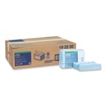 Cleaning Cloths & Wipes | Tork 192292 11.75 in. x 14.75 in. 1-Ply Small Pack Foodservice Cloth - Unscented/Blue/Blue Stripe (4/Carton) image number 0