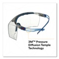 Eye Protection | 3M SF3701XSGAF-BLU SecureFit 3700 OTG Series Protective Eyewear - Blue Plastic Frame Clear Polycarbonate Lens image number 3