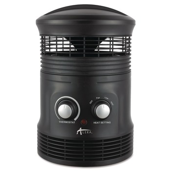HEATERS | Alera HEFF360B 750W 8 in. x 8 in. x 12 in. 360-Degree Circular Fan Forced Heater - Black