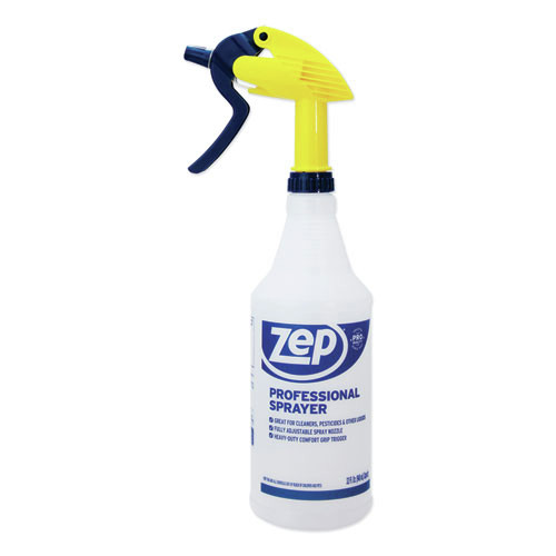 Sprayers & Pumps | Zep Commercial HDPRO36 32 oz Professional Spray Bottle with Trigger Sprayer - Clear image number 0
