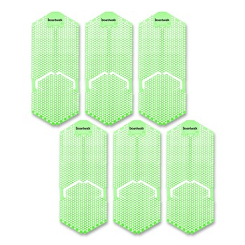 Boardwalk TSU-P-006I006I-02-AAS80 5.22 oz Vertical Urinal Screen - Cucumber Melon Scent/Green (6/Carton)