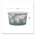 Food Containers & Lids | Eco-Products EP-BSC12-WA 4.05 in. x 2.5 in. 12 oz. World Art Renewable and Compostable Paper Food Container - Green (500/Carton) image number 5