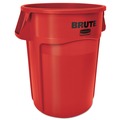 Indoor Waste Receptacles | Rubbermaid Commercial FG264360RED BRUTE 44 Gallon Vented Plastic Round Container - Red image number 0
