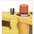 Waste Receptacle Accessories & Dollies | Rubbermaid Commercial FG9W8700YEL 4-Compartment Standard Rim Caddy for Brute 32-1/2 in. Diameter Cans - Yellow image number 2