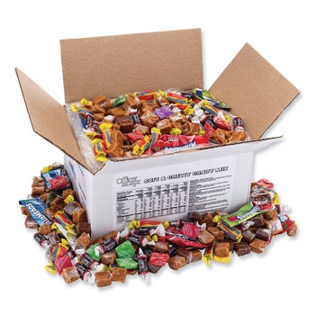 CANDY GUM AND MINTS | Office Snax 00656 5 lbs. Carton Candy Assortments - Soft and Chewy Candy Mix