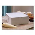 Bakery Boxes & Containers | SCT SCH 0989 12 in. x 12 in. x 6 in. Paper One-Piece Non-Window Bakery Boxes - White (50/Carton) image number 2