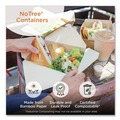 Food Containers & Lids | World Centric CT-NT-24 4.7 in. x 6.8 in. x 2.3 in. 24 oz. No Tree Rectangular Sugarcane Containers - Natural (300/Carton) image number 2