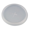 Cup Lids | WinCup 222077 Slotted Plastic Lids for 8 oz to 10 oz Hot Cups and Bowls - Translucent (1000/Carton) image number 0