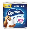 Toilet Tissues | Charmin 80841801 2-Ply Septic Safe Ultra Soft Bathroom Tissue Mega Roll - White (208 Sheets/Roll, 12 Rolls/Pack, 5 Packs/Carton) image number 2