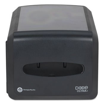 NAPKIN DISPENSERS | Georgia-Pacific 54510A Dixie Ultra 500-Napkin Capacity Countertop Interfold Napkin Dispenser - Black