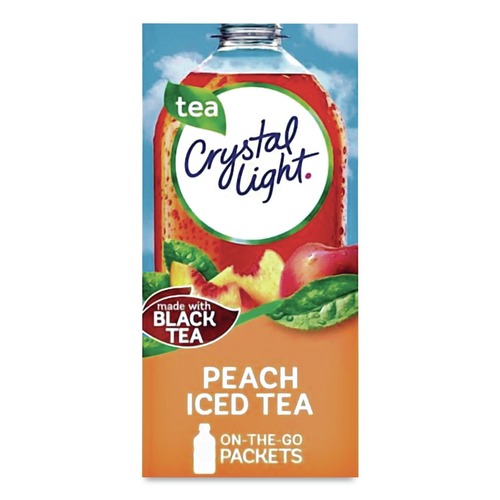 Drink Mixes | Crystal Light GEN00797 0.09 oz. Packet Flavored Drink Mix - Peach Tea (30/Box) image number 0