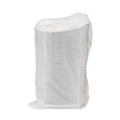 Food Containers & Lids | Pactiv Corp. DDOGTPAC 7.04 x 1.75 x 1.43 Paperboard Boat Basket Hot Dog Tray with Perforations - White (1000/Carton) image number 1