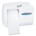 Toilet Tissue Dispensers | Scott 09605 11 1/10 in. x 6 in. x 7 5/8 in. Essential Coreless SRB Tissue Dispenser - White image number 0