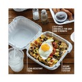 Food Containers & Lids | Pactiv Corp. YCN808010000 8.31 in. x 8.35 in. x 3.1 in. EarthChoice SmartLock Plastic Microwavable MFPP Hinged Lid Container - White (200/Carton) image number 8