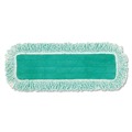 Mop Heads | Rubbermaid Commercial FGQ41800GR00 18 in. Microfiber Dust Pad with Fringe - Green (6/Carton) image number 0