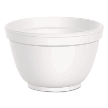 Dart 6B12 6 oz. Foam Squat Containers - White (1000/Carton)