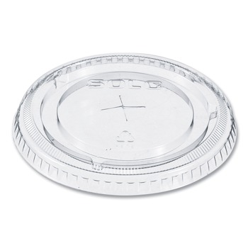 BEVERAGEWARE | Dart 662TS Straw-Slot Lids for 9 - 20 oz. Cold Cups - Clear (100/Sleeve, 10 Sleeves/Carton)