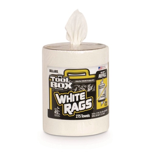 Cleaning Cloths & Wipes | Sellars 660708204218 1-Ply 10 x 12 Z300 Wipers Big Grip Refill - White (6/Carton) image number 0