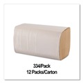 Perforated Roll & Hand Towels | GEN GENSF5001K 1-Ply 9 in. x 9.25 in. Single-Fold Paper Towels - Kraft (334/Pack, 12 Packs/Carton) image number 4