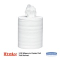 Perforated Roll & Hand Towels | WypAll 05820 L30 Center-Pull Roll 9.8 in. x 15.2 in. Towels - White (300/Roll, 2 Rolls/Carton) image number 1