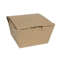 Food Containers & Lids | Pactiv Corp. NOB08KECTE EarthChoice OneBox 4.5 x 4.5 x 3.25 Tamper Evident Paper Box - Kraft (200/Carton) image number 3