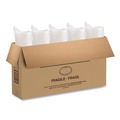 Food Containers & Lids | Dart 48JL Flat Vented Plastic Lids for 24 - 32 oz. Foam Containers - Translucent (500/Carton) image number 3