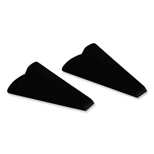 Doorstops | Master Caster 00969 Giant Foot 3.5 in. W x 6.75 in. D x 2 in. H No-Slip Rubber Wedge Doorstop - Brown (2/Pack) image number 0