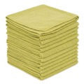 Cleaning Cloths & Wipes | Boardwalk BWK12YELCLOTH 12 in. x 12 in. Microfiber Cleaning Cloths - Yellow (12/Pack) image number 0