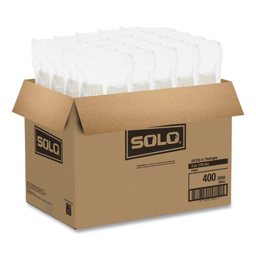 Cups | SOLO 400-2050 4 oz. Paper Portion Cups - White (5000/Carton) image number 0