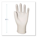Food Service Disposable & Single Use Gloves | Boardwalk BWK315MBX 4 mil Powder-Free Synthetic Vinyl Gloves - Medium, Beige (100/Box) image number 2