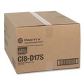 Food Containers & Lids | Pactiv Corp. 0CI8D17S0000 17S Deep Dome 8.3 in. x 4.8 in. x 2.1 in. Plastic OPS Dome-Style Lid - Clear image number 1