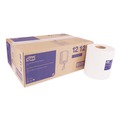 Perforated Roll & Hand Towels | Tork 121202 Advanced 2-Ply 8.5 in. x 11.8 in. Centerfeed Hand Towels - White (6/Carton) image number 0
