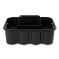 Waste Receptacle Accessories & Dollies | Rubbermaid Commercial FG315488BLA Commercial Deluxe 15 in. x 7.4 in. 8-Compartment Carry Caddy - Black image number 1