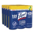 Cleaning Cloths & Wipes | LYSOL Brand 19200-82159 7 in. x 7.25 in. 1-Ply Disinfecting Wipes - Lemon and Lime Blossom White (4/Carton) image number 0