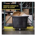 Carts & Trucks | Rubbermaid Commercial FG461600BLA 119.7 gal. 500 lbs. Capacity Plastic/Metal Cube Truck - Black image number 11