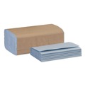 Perforated Roll & Hand Towels | Tork 192122 2-Ply 9.13 in. x 10.25 in. Windshield Towel - Blue (16/Carton) image number 4