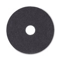 Floor Pads-Stripping | Boardwalk BWK4016BLA 16 in. Diameter Stripping Floor Pads - Black (5/Carton) image number 0