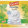 Drawstring & Kitchen Bags | Glad 78900 ForceFlex 24 in. x 27.38 in. 13 Gallon Kitchen Drawstring Trash Bags - Gain Original Scent/White (240/Carton) image number 2
